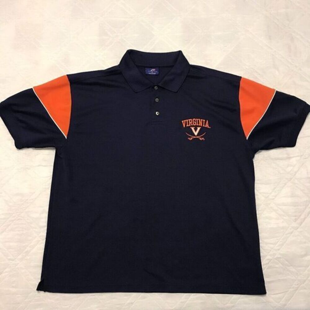 UVA‎ Cavaliers blue/orange Pro Player Polo shirt XL